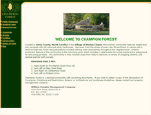 Tablet Screenshot of championforesthoa.com